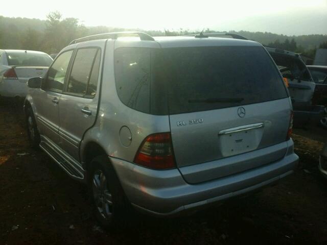 4JGAB57E15A560989 - 2005 MERCEDES-BENZ ML 350 SILVER photo 3