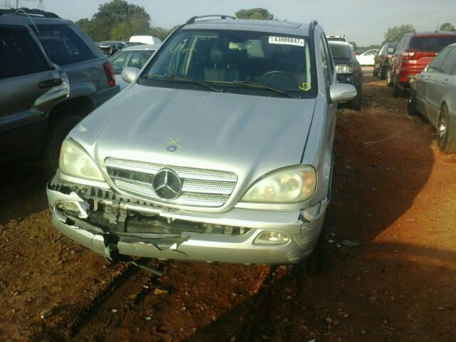 4JGAB57E15A560989 - 2005 MERCEDES-BENZ ML 350 SILVER photo 9