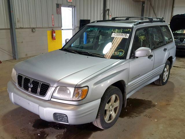 JF1SF65602H743100 - 2002 SUBARU FORESTER S GRAY photo 2