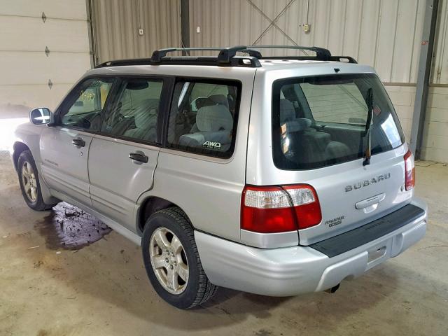 JF1SF65602H743100 - 2002 SUBARU FORESTER S GRAY photo 3