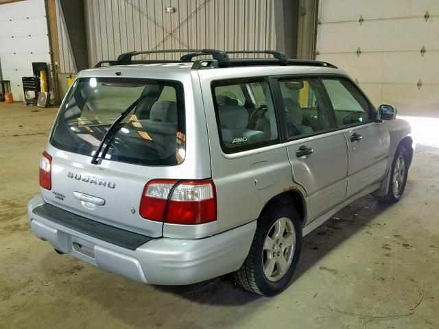 JF1SF65602H743100 - 2002 SUBARU FORESTER S GRAY photo 4