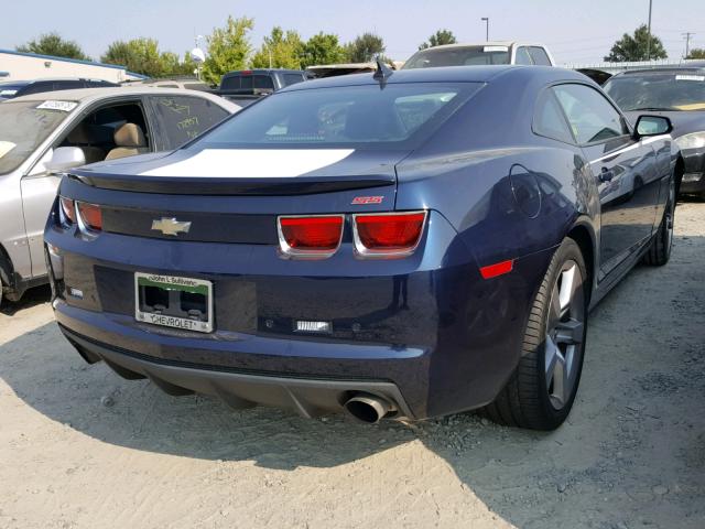 2G1FK1EJ1B9171305 - 2011 CHEVROLET CAMARO 2SS BLUE photo 4