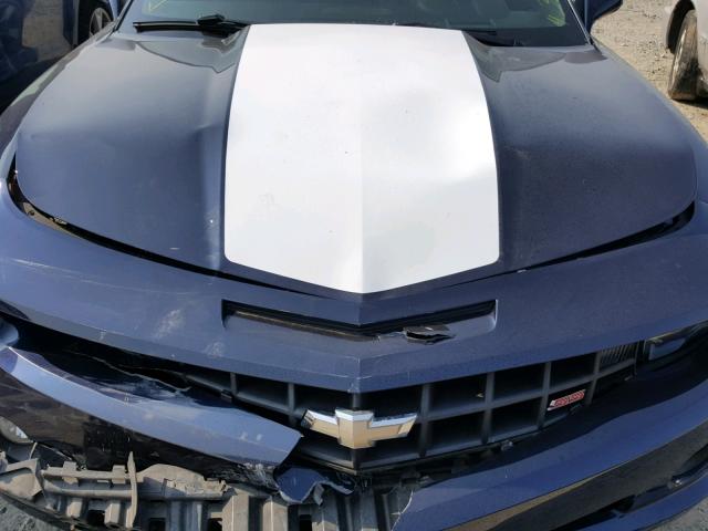 2G1FK1EJ1B9171305 - 2011 CHEVROLET CAMARO 2SS BLUE photo 7