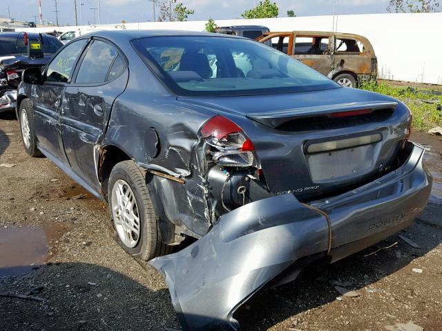 2G2WP542441324887 - 2004 PONTIAC GRAND PRIX GRAY photo 3
