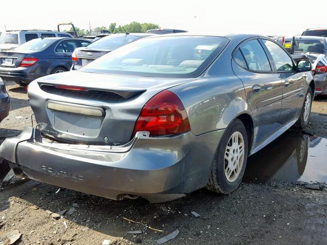 2G2WP542441324887 - 2004 PONTIAC GRAND PRIX GRAY photo 4