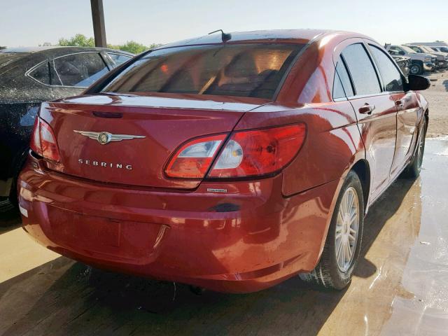 1C3LC56R38N186871 - 2008 CHRYSLER SEBRING TO RED photo 4