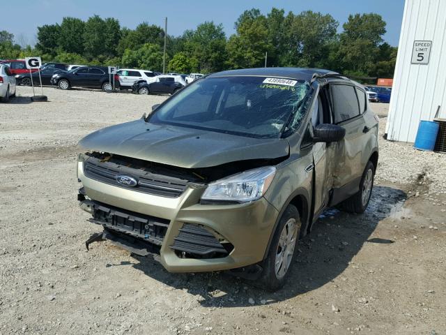 1FMCU0F71DUB52983 - 2013 FORD ESCAPE S GREEN photo 2