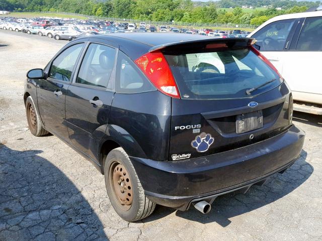 1FAFP37N37W156796 - 2007 FORD FOCUS ZX5 BLACK photo 3