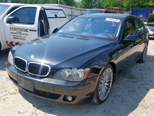 WBAHL83528DT12130 - 2008 BMW 7 SERIES BLACK photo 2