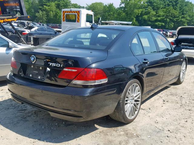 WBAHL83528DT12130 - 2008 BMW 7 SERIES BLACK photo 4