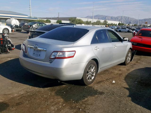 4T1BB3EK9AU122845 - 2010 TOYOTA CAMRY HYBR SILVER photo 4