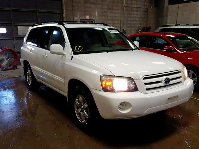 JTEDP21A340001709 - 2004 TOYOTA HIGHLANDER WHITE photo 1