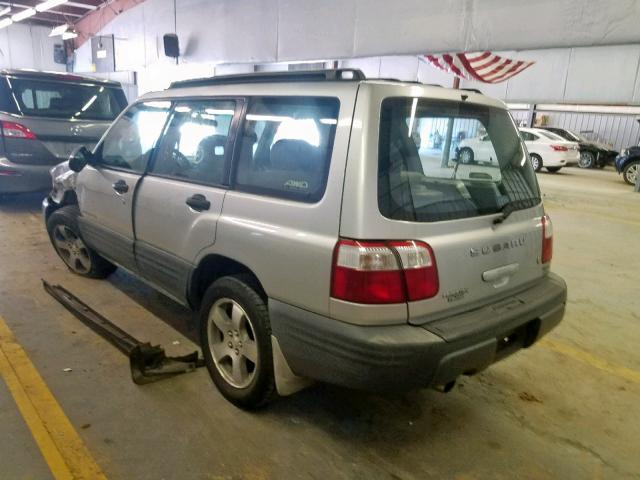 JF1SF63562H714422 - 2002 SUBARU FORESTER L SILVER photo 3