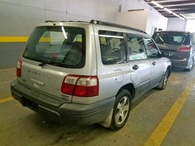 JF1SF63562H714422 - 2002 SUBARU FORESTER L SILVER photo 4