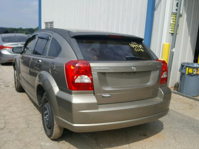 1B3HB48B67D127978 - 2007 DODGE CALIBER SX TAN photo 3