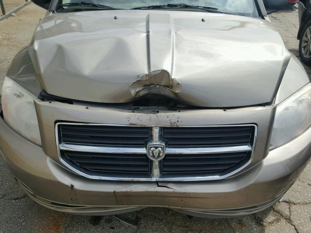 1B3HB48B67D127978 - 2007 DODGE CALIBER SX TAN photo 7