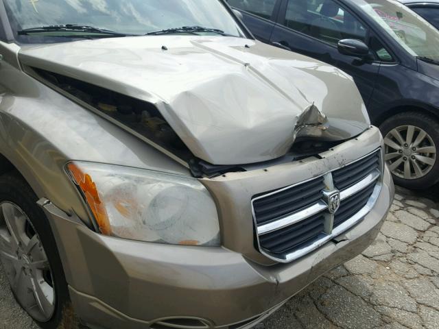 1B3HB48B67D127978 - 2007 DODGE CALIBER SX TAN photo 9