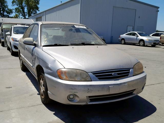 KNAFB121135220736 - 2003 KIA SPECTRA BA SILVER photo 1