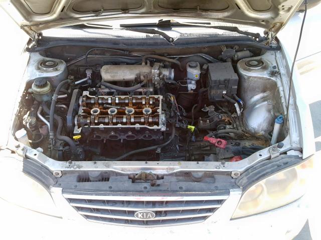 KNAFB121135220736 - 2003 KIA SPECTRA BA SILVER photo 7