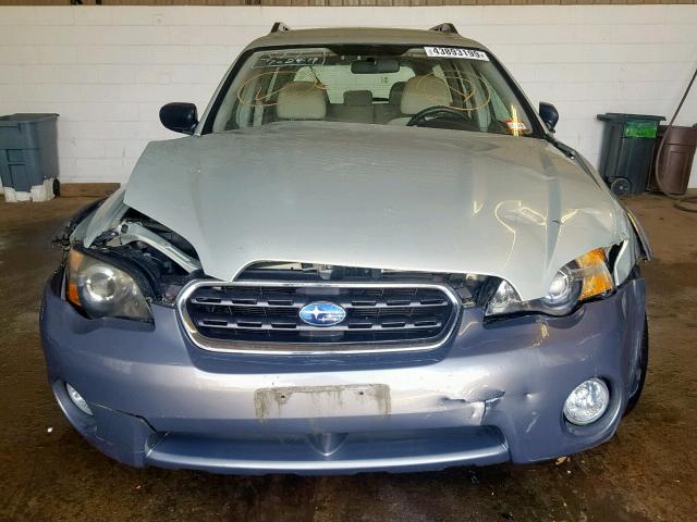 4S4BP61C957384385 - 2005 SUBARU LEGACY OUT GREEN photo 9