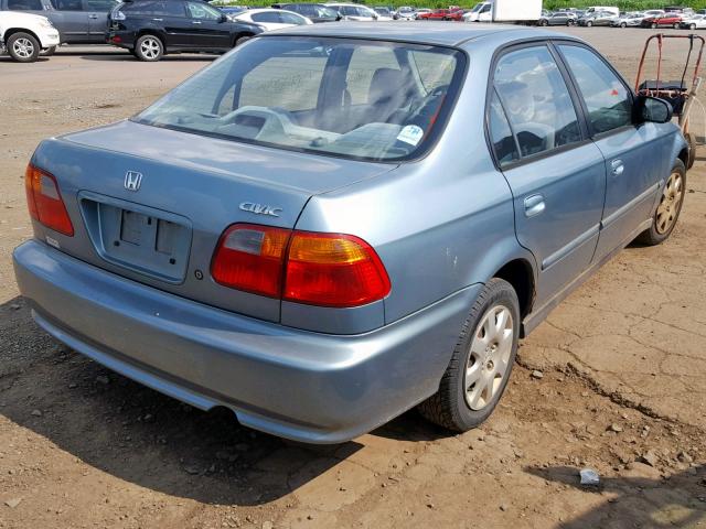 2HGEJ6613YH522152 - 2000 HONDA CIVIC BASE TEAL photo 4