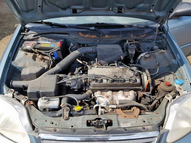 2HGEJ6613YH522152 - 2000 HONDA CIVIC BASE TEAL photo 7