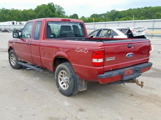 1FTLR4FE9BPA13885 - 2011 FORD RANGER SUP MAROON photo 3