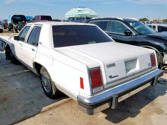 2FABP43F3GX115575 - 1986 FORD LTD CROWN WHITE photo 3