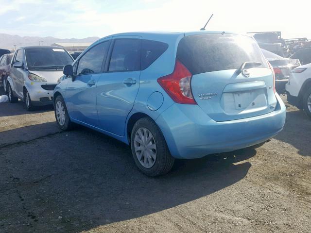 3N1CE2CP0EL356495 - 2014 NISSAN VERSA NOTE BLUE photo 3