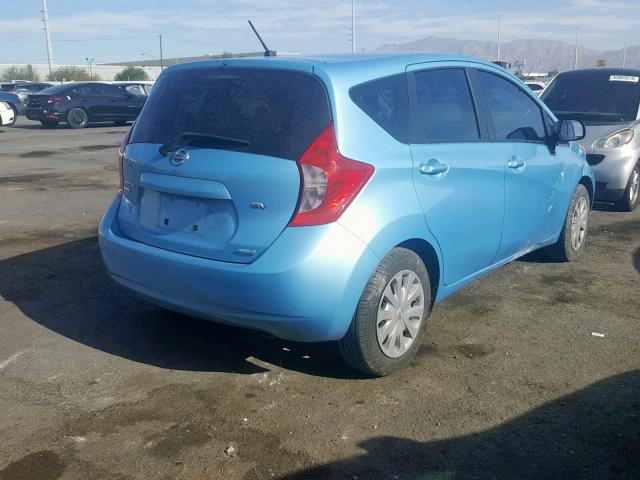 3N1CE2CP0EL356495 - 2014 NISSAN VERSA NOTE BLUE photo 4