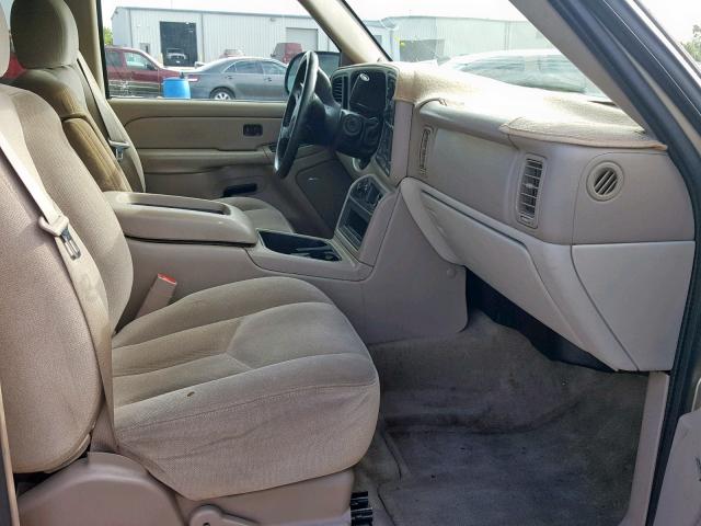 1GKEC16Z05J187156 - 2005 GMC YUKON XL C TAN photo 5