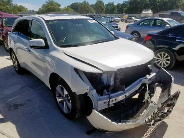 5FRYD3H29FB008878 - 2015 ACURA MDX WHITE photo 1