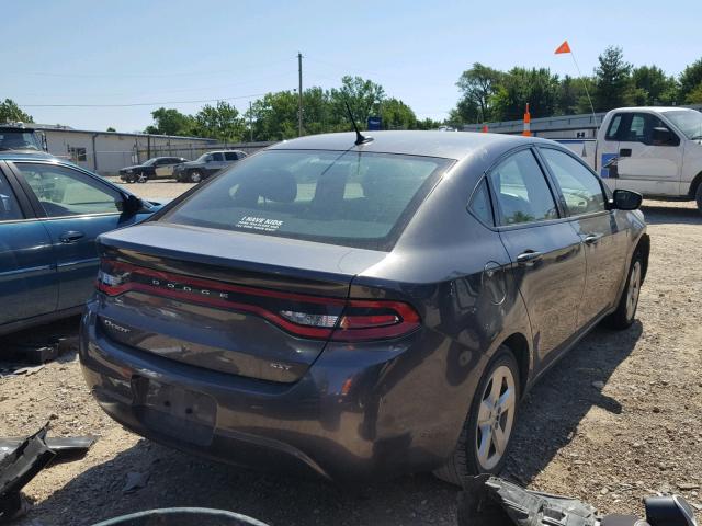 1C3CDFBB4FD116620 - 2015 DODGE DART SXT GRAY photo 4