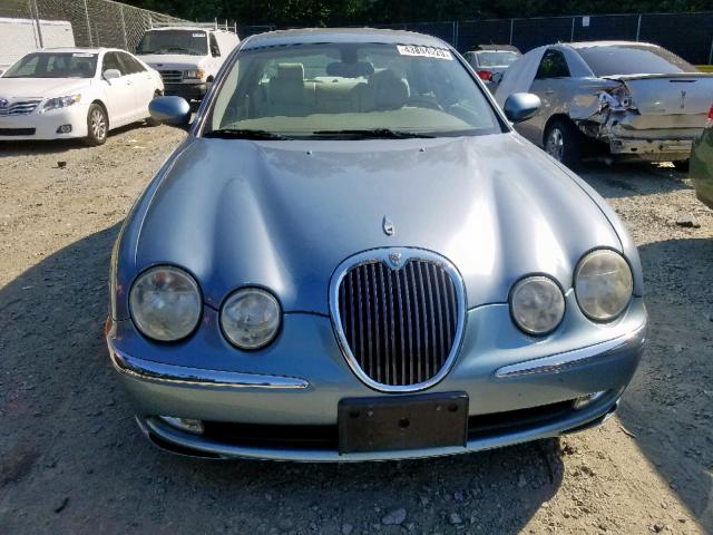 SAJEA01T44FN07029 - 2004 JAGUAR S-TYPE BLUE photo 9