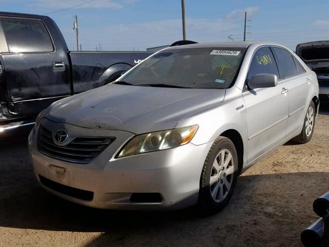 4T1BB46K09U074717 - 2009 TOYOTA CAMRY HYBR SILVER photo 2