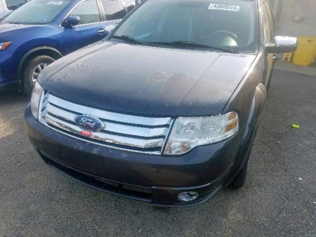 1FMDK03W78GA18845 - 2008 FORD TAURUS X L GRAY photo 9