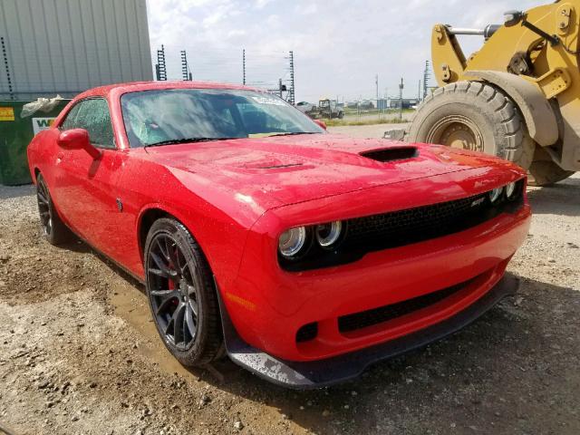 2C3CDZC93GH274464 - 2016 DODGE CHALLENGER RED photo 1