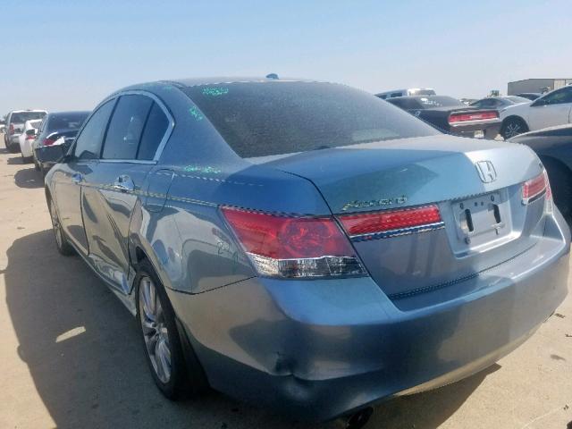 1HGCP3F83BA014402 - 2011 HONDA ACCORD EXL BLUE photo 3