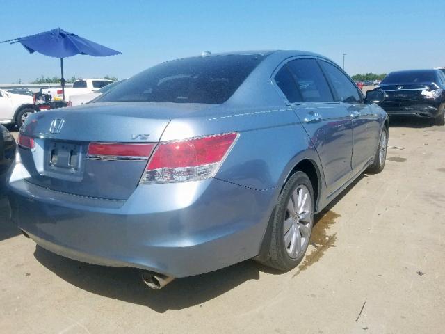 1HGCP3F83BA014402 - 2011 HONDA ACCORD EXL BLUE photo 4