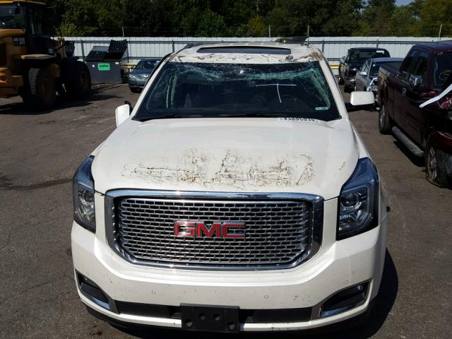 1GKS2CKJ5FR509360 - 2015 GMC YUKON DENA WHITE photo 9