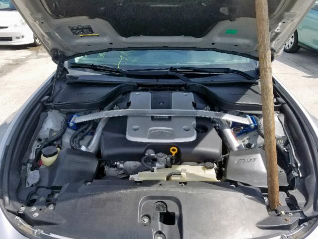 JNKCV64E48M110513 - 2008 INFINITI G37 BASE SILVER photo 7