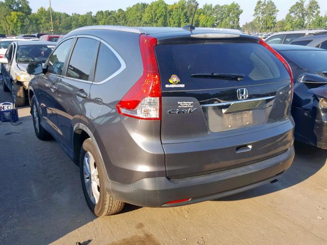 5J6RM3H7XDL030247 - 2013 HONDA CR-V EXL GRAY photo 3