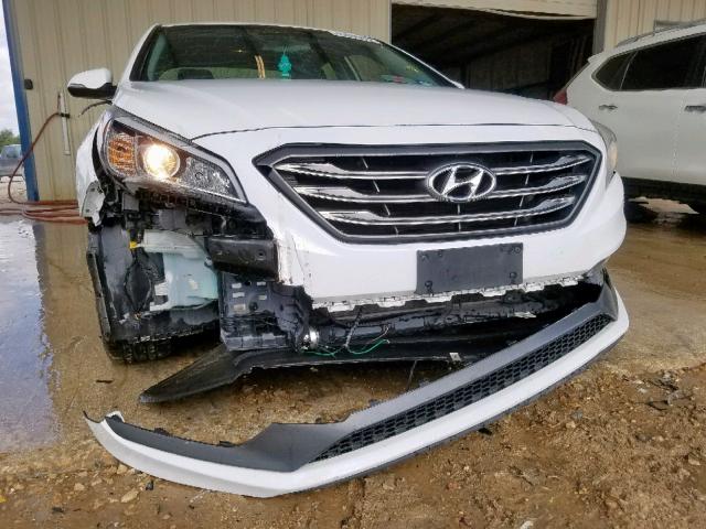 5NPE34AF6FH042448 - 2015 HYUNDAI SONATA SPO WHITE photo 9