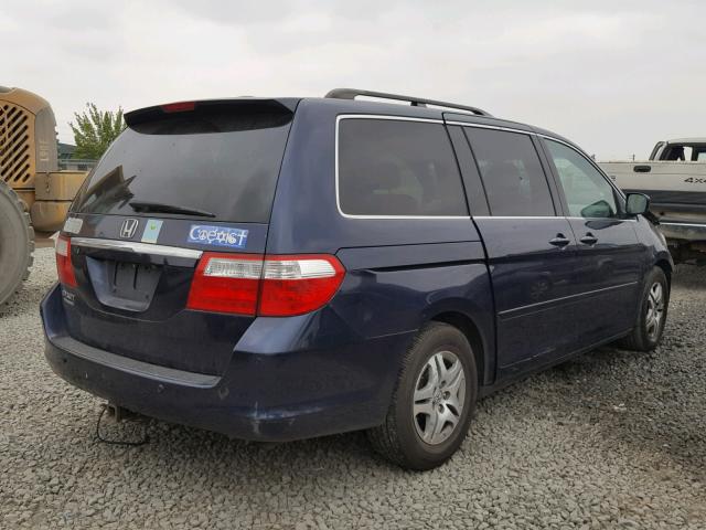 5FNRL38806B102970 - 2006 HONDA ODYSSEY TO BLUE photo 4