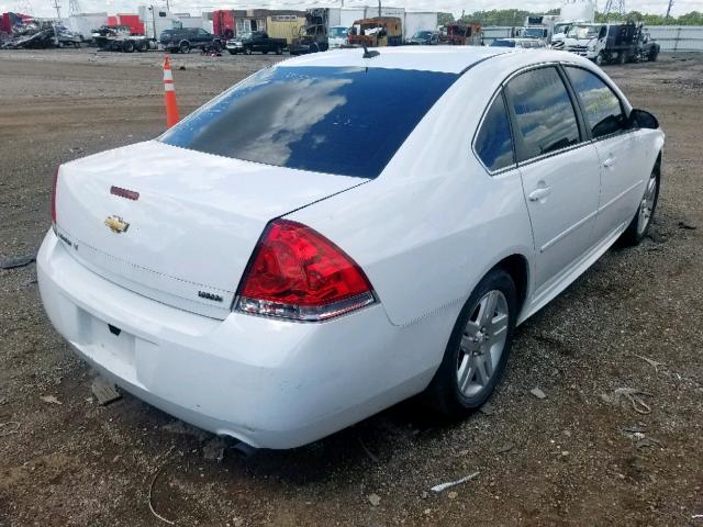 2G1WB5E3XE1140226 - 2014 CHEVROLET IMPALA LIM WHITE photo 4