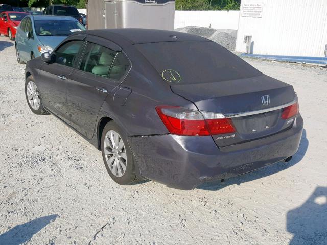 1HGCR2F81EA301228 - 2014 HONDA ACCORD EXL CHARCOAL photo 3