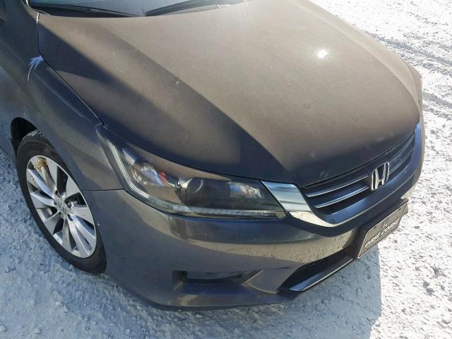 1HGCR2F81EA301228 - 2014 HONDA ACCORD EXL CHARCOAL photo 9