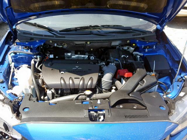 JA32U2FU0HU009920 - 2017 MITSUBISHI LANCER ES BLUE photo 7