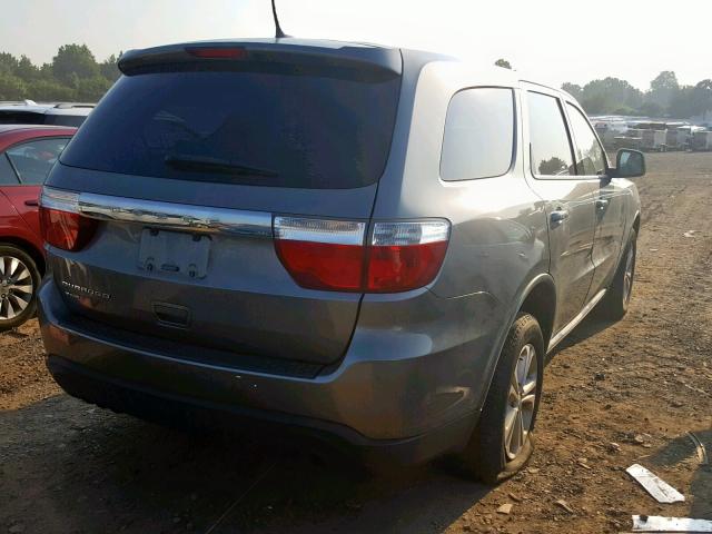 1D4RE2GGXBC730610 - 2011 DODGE DURANGO EX GRAY photo 4