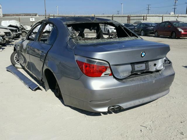 WBANE535X6CK85547 - 2006 BMW 525 I GRAY photo 3